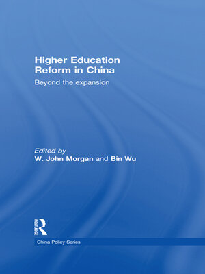 cover image of Higher Education Reform in China